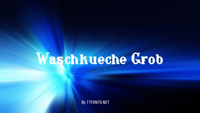 Waschkueche Grob example